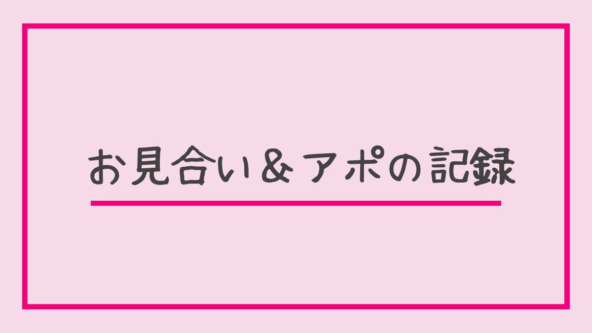お見合いの記録